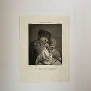 Giuseppe Angeli, La leçon de Tambour, engraving by H. Lallemand, xiXth century