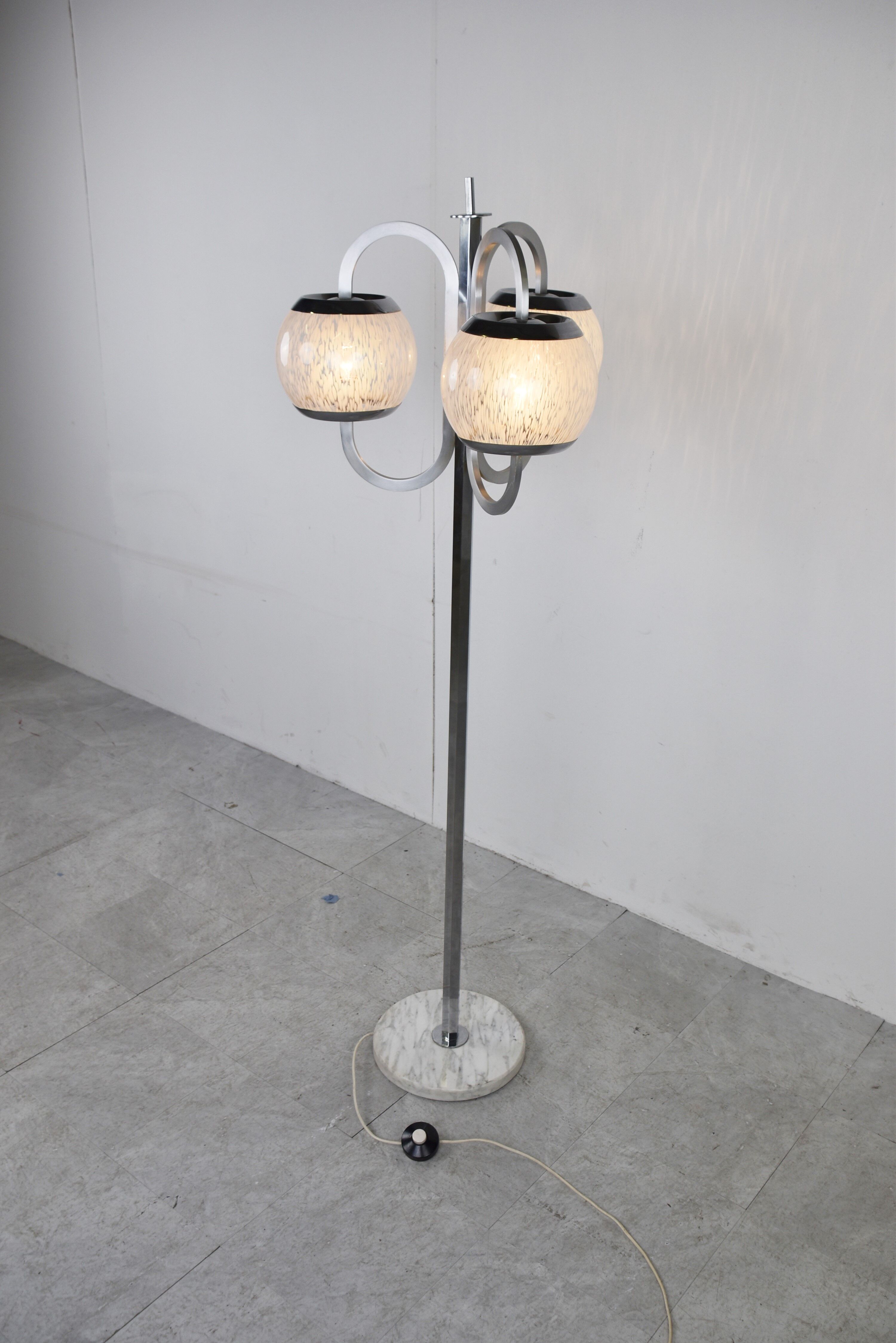Vintage murano glass floor lamp, 1970s