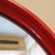Mirror in a red frame, Danish design, 1970s, made in Denmark