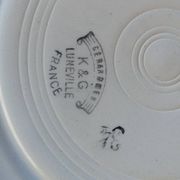 5 Assiettes Creuses KG Lunéville "Gérardmer" (1920-1930)