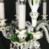 Lustre verre overlay blanc