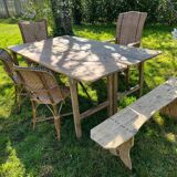 Table pliante ancienne en bois