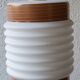 Suspension opaline aspect bois