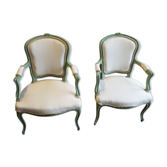 Pair of redesigned cabriolet chairs