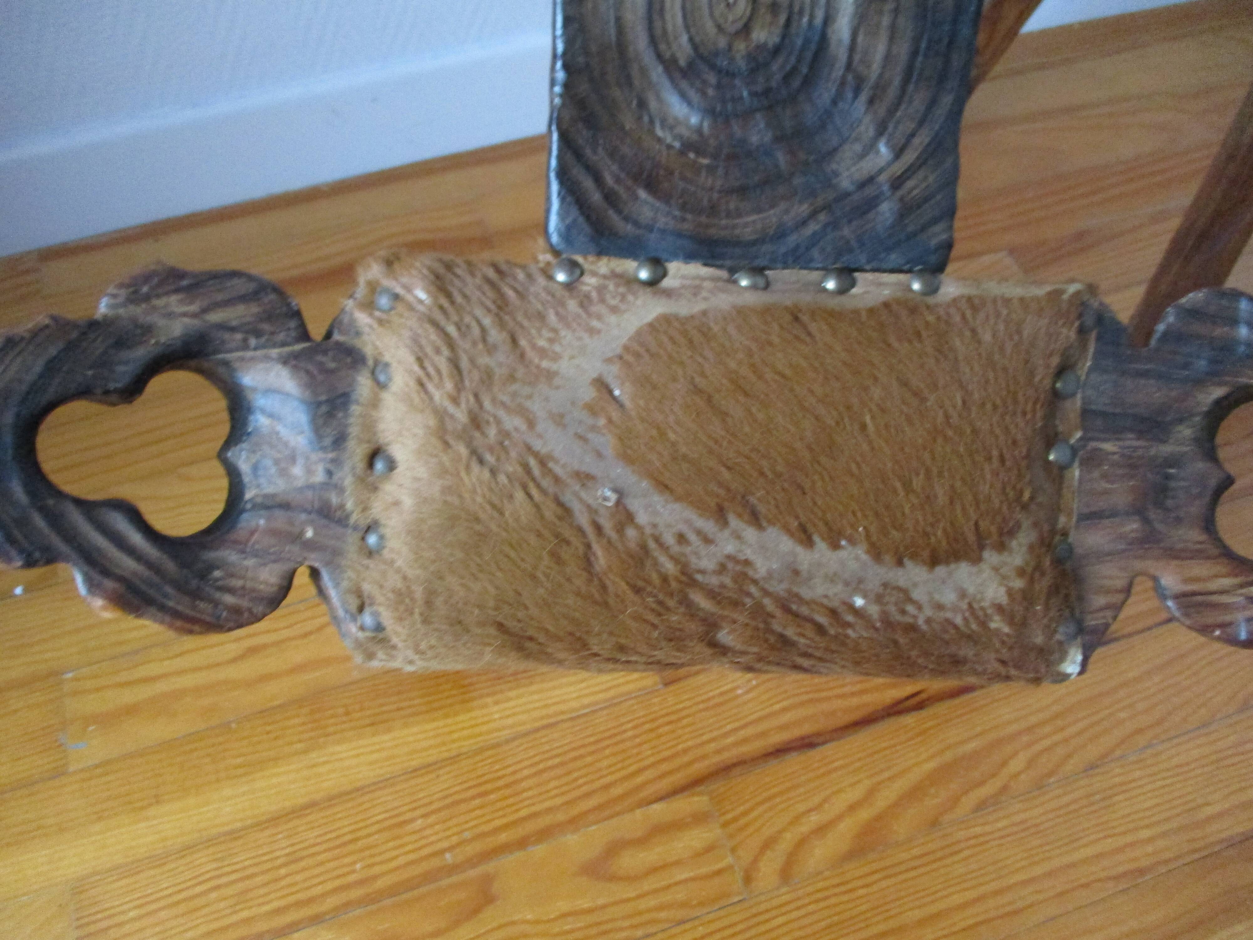 Brutalist tripod stools