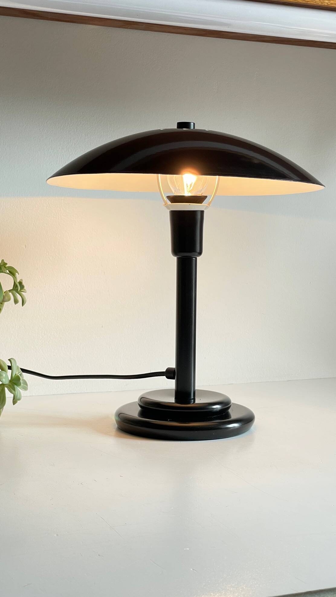 Vintage steel desk lamp by Aluminor
