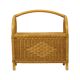 Vintage Boho Bamboo Rattan Magazine Rack 80s