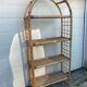 Bookcase Vintage rattan shelf