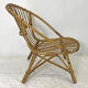 Rattan shell armchair