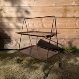 Vintage 70s folding serving trolley