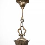 Brass chandelier from the 1950s, Western Europe.