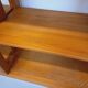 Large modular library of 6 parts with 30 vintage wooden shelves.