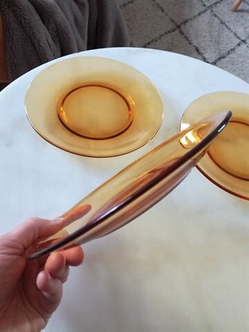 3 "vereco" plates amber