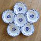 Antique Badonviller plates from the "Madelon" collection, hand-painted
