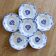 Assiettes anciennes Badonviller collection "Madelon" peint main