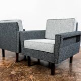 Pair Of Restored Mid Century Armchairs, 1970’s