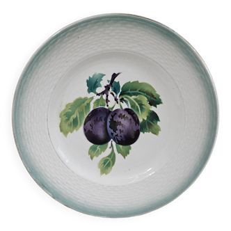 Dessert plate - Saint Amand earthenware