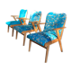 Trio de fauteuils vintage