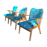 Trio de fauteuils vintage