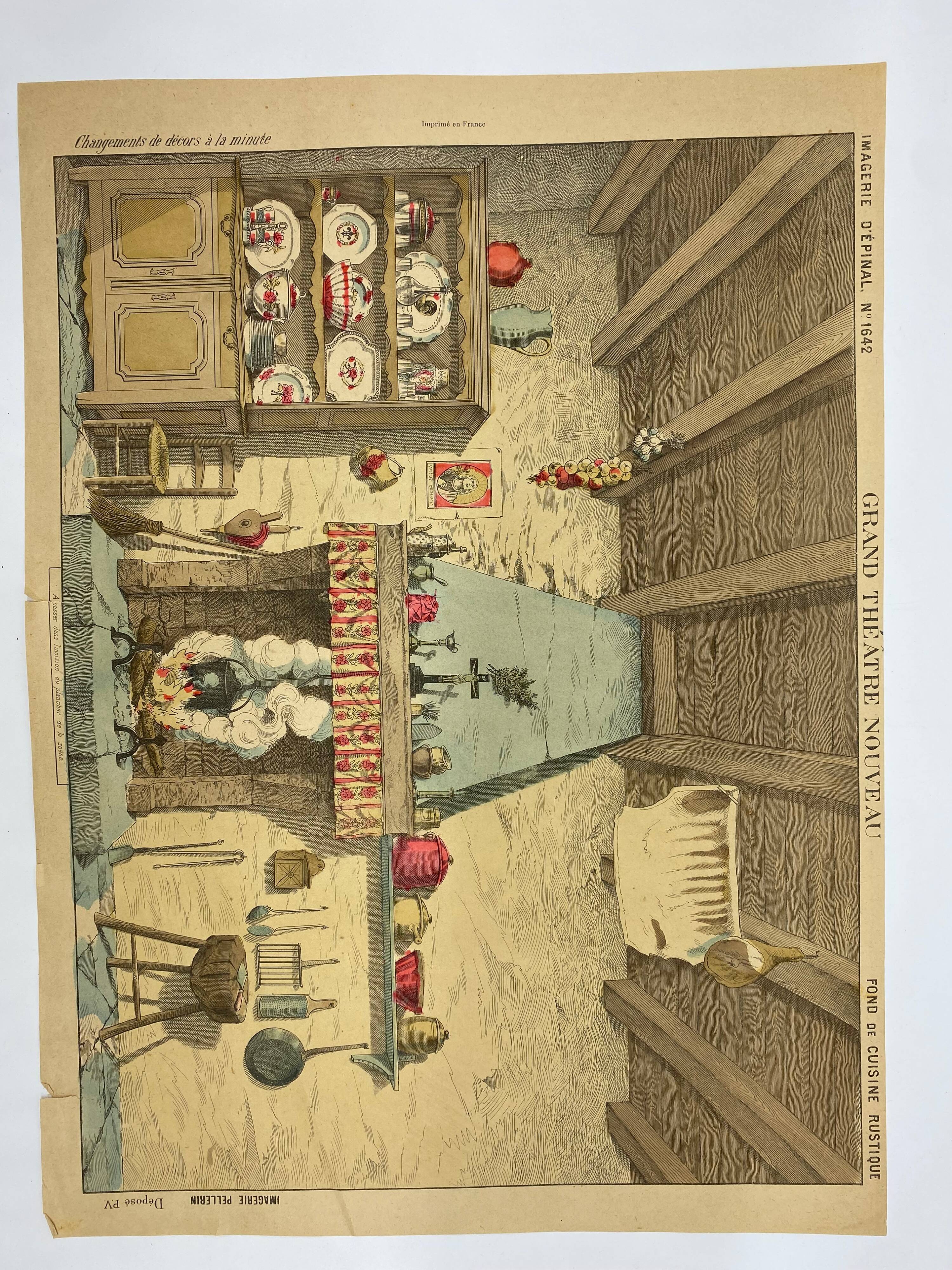 Image d’Épinal "Grand théâtre nouveau"