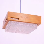 Eastern Bloc Brutalist Pendant Lamp, 1970s, Czechoslovakia