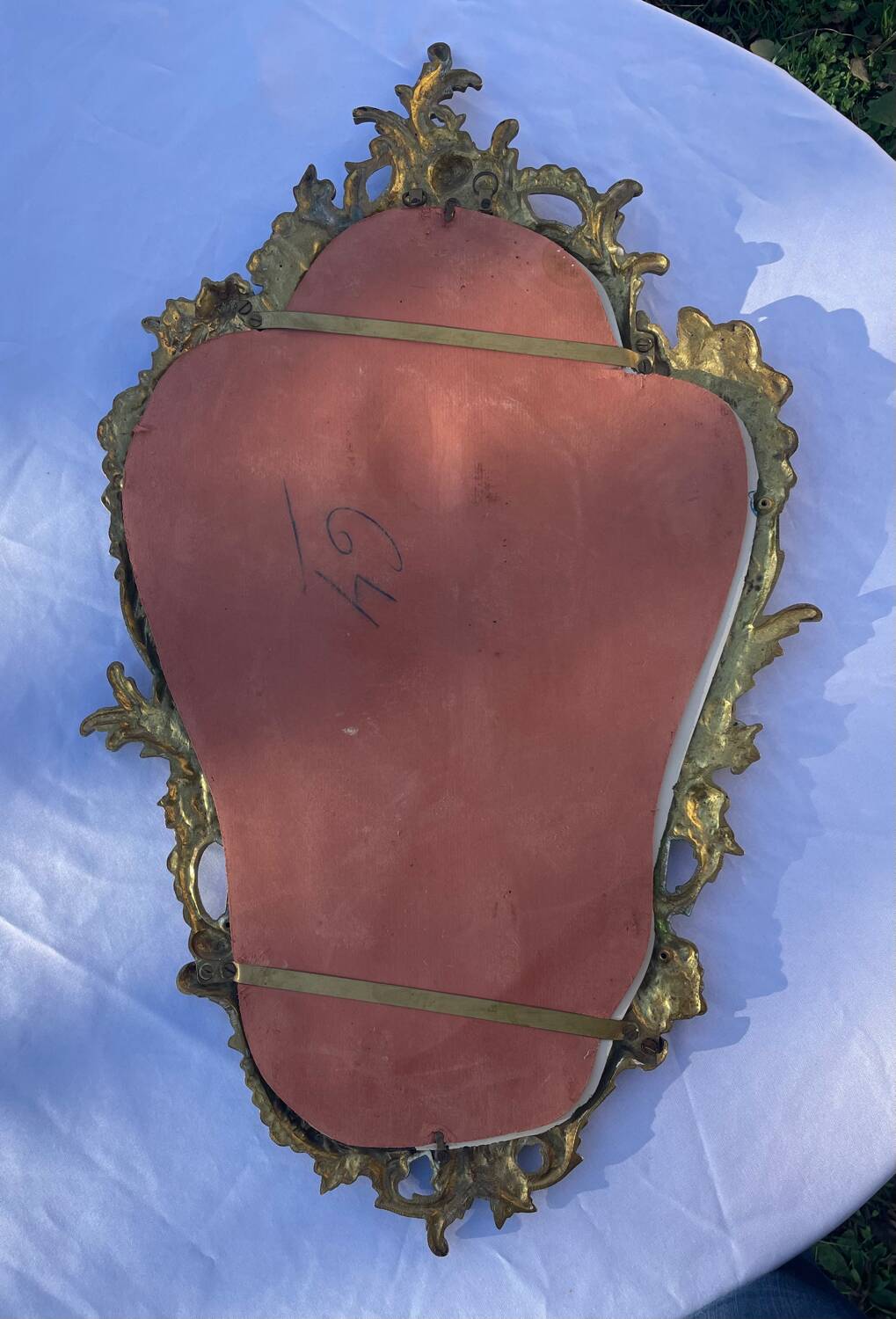 Miroir en bronze, XXème s.