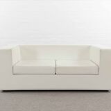 Throw Away sofa by Willie Landels for Zanotta 1965 in white vinyl