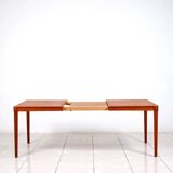 Extendable dining table in teak by H. W. Klein for Bramin Mobler