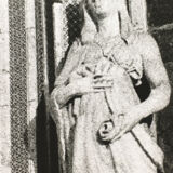Original photo, nineties, child statue graphic design architecture