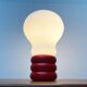 Giant table lamp or floor lamp in the shape of a light bulb from the mid-century German space age by Ingo Maurer for M Design, 1960s.