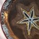 Decorative star plate ceramic Marius Giuge Vallauris