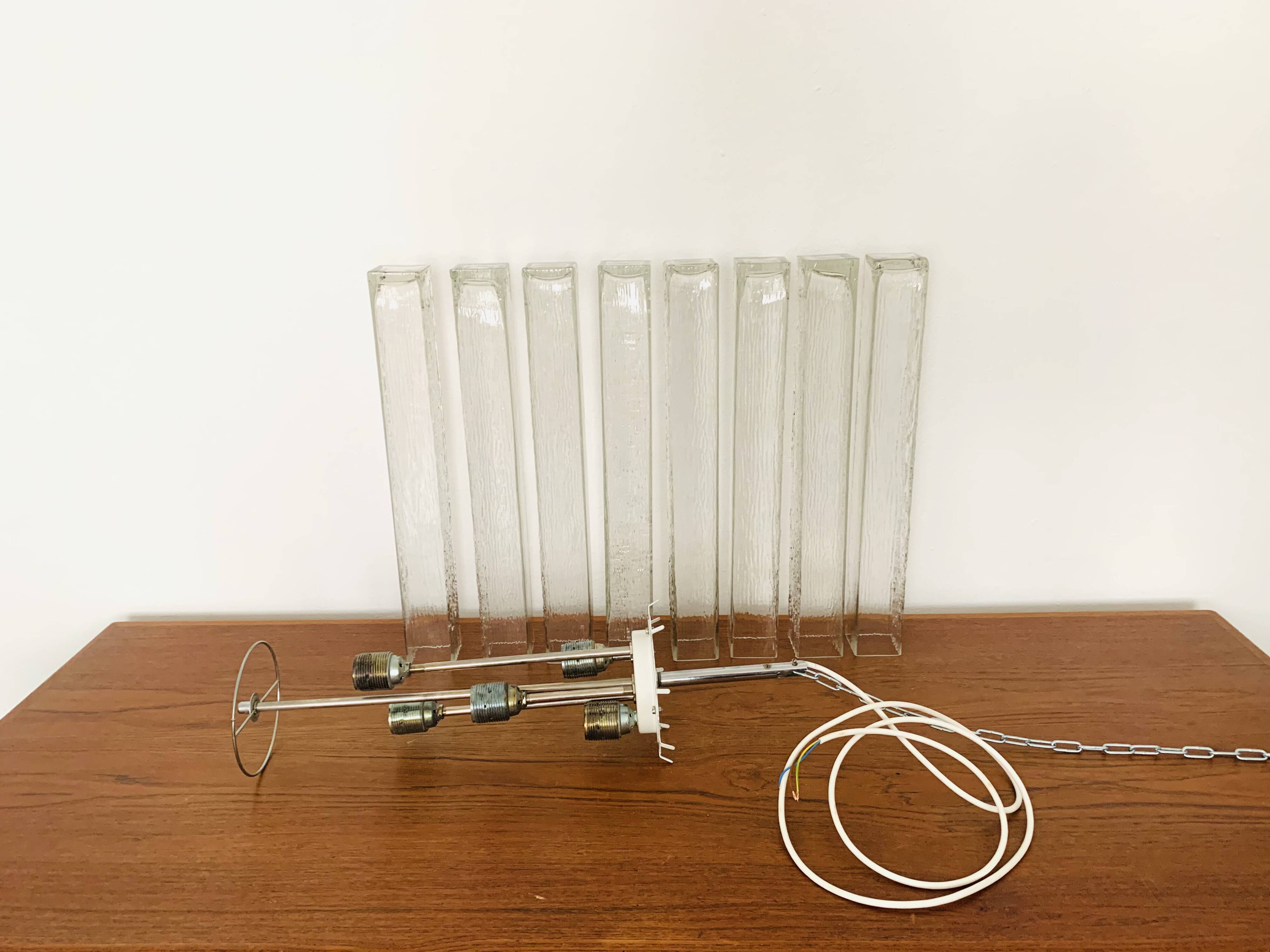 Large Crystal Glass Chandelier by Doria