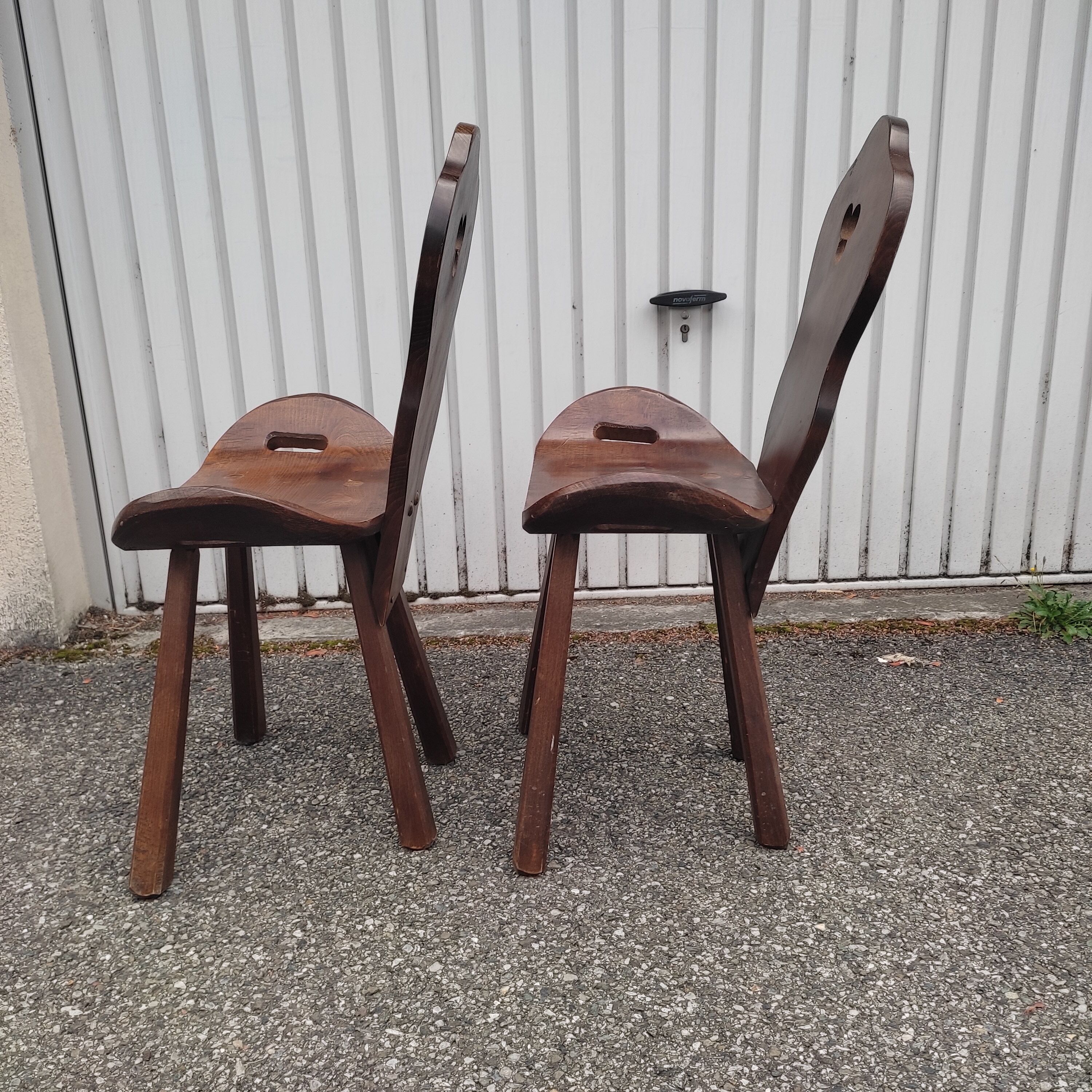 Pair of Brutalist Chairs