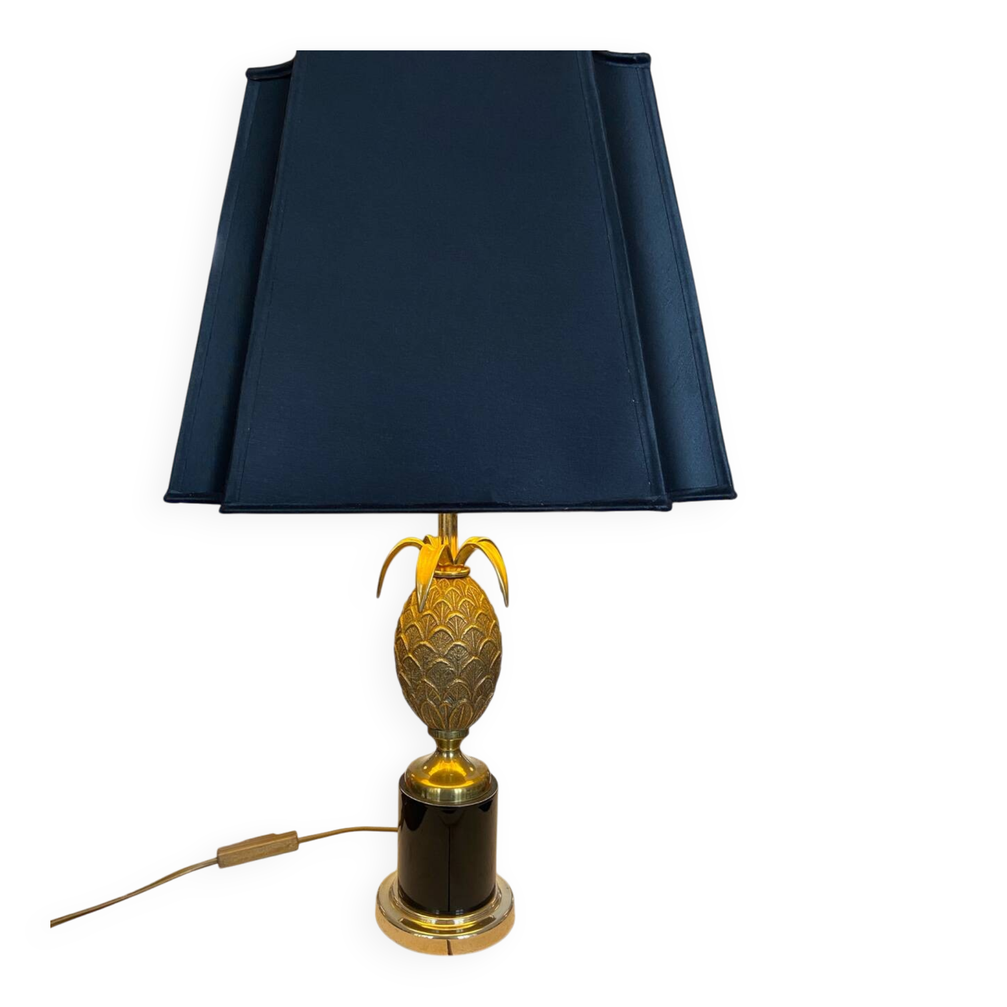 Lampe ananas « Hollywood Regency »