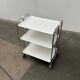 Vintage German folding service trolley with 3 shelves, 1970s.