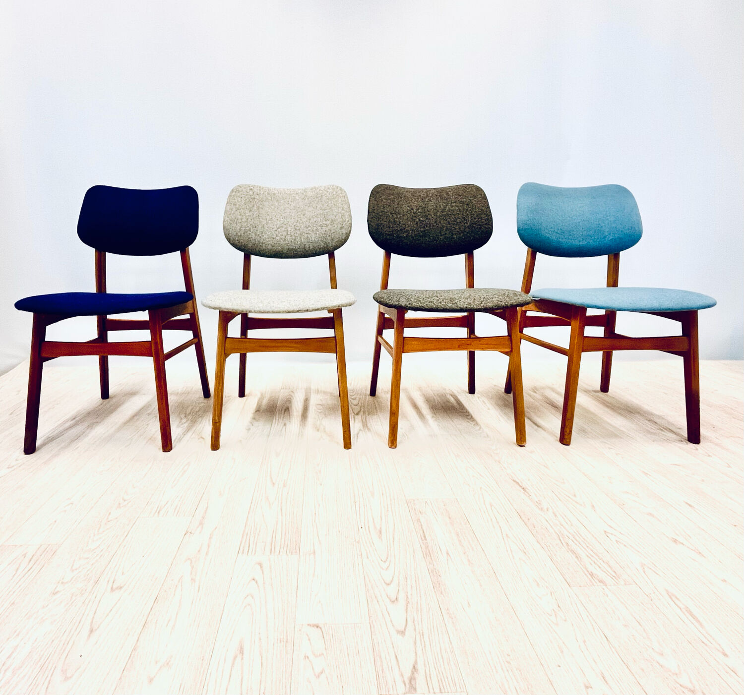 Set of four dining chairs