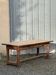 Solid wood farmhouse table with drawer