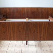 Danish rosewood floating bed from Sannemans Møbelfabrik, 1960s