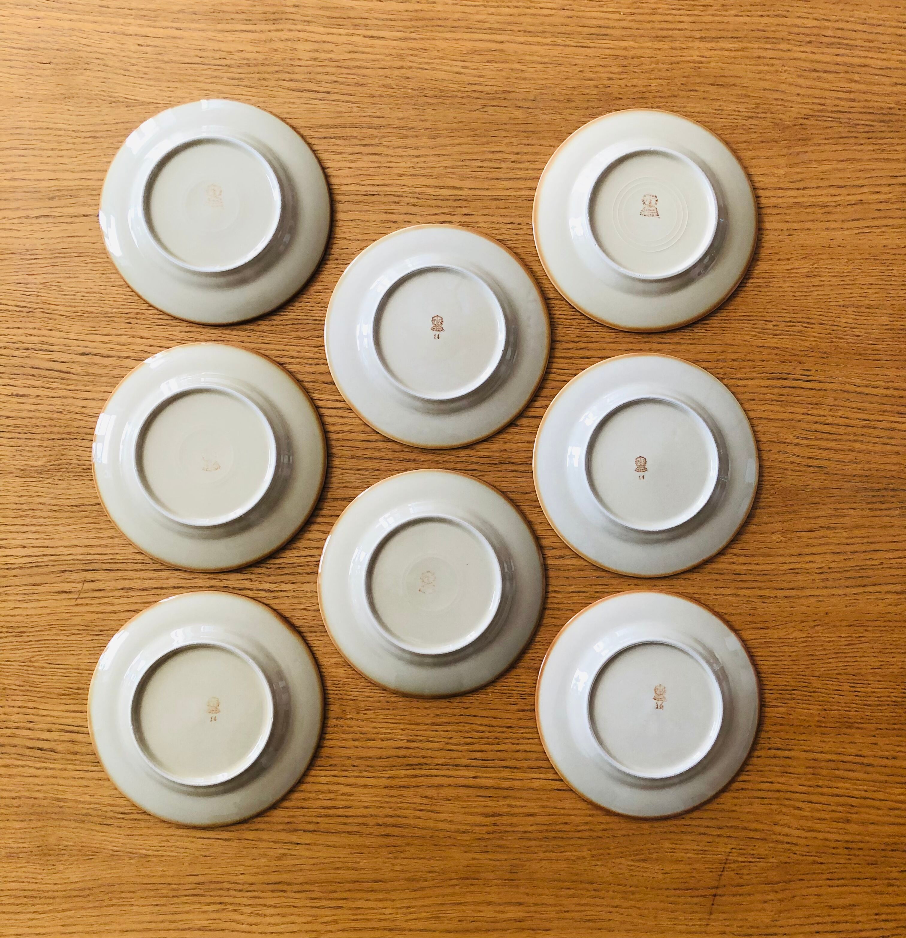 Set of 8 Tulowice dessert plates