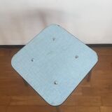 Blue formica stool