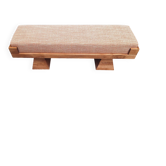 Bench with Pyramid Legs and Stain-Resistant Multi-Color Fabric from Artigianato Italiano, 2000s