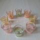 Suite de 8 verres granité