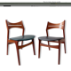 Paire de chaises danoises modele 310 d'Erik Buck, 1960