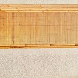 Rattan and bamboo headboard