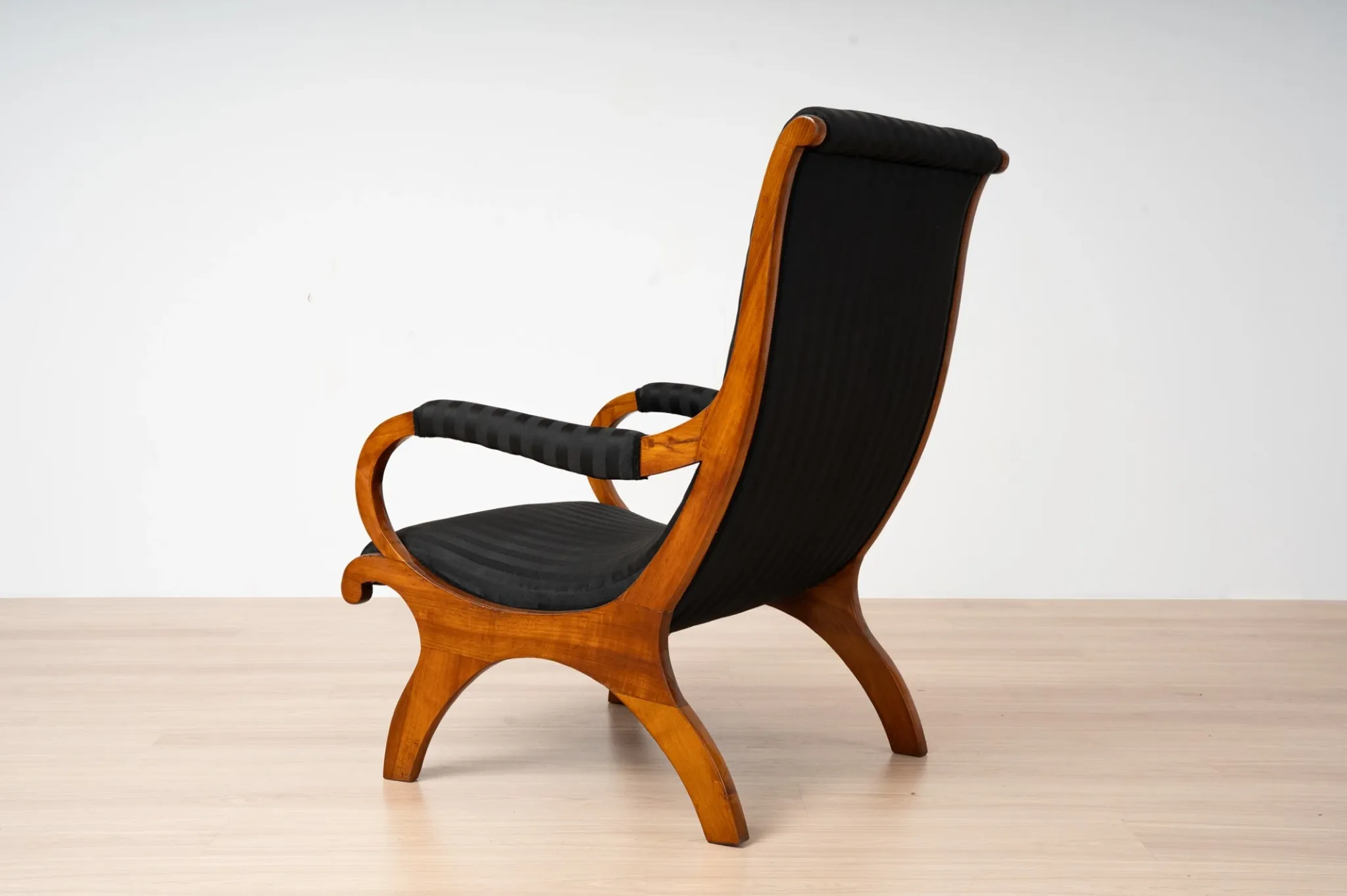 19th-Century Biedermeier Cherrywood Armchair, Germany, circa 1830-1850