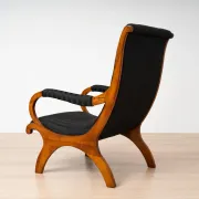 19th-Century Biedermeier Cherrywood Armchair, Germany, circa 1830-1850