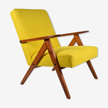 Vintage armchair model VAR, 1960s, restored, yellow