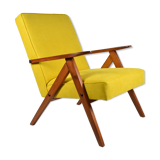 Vintage armchair model VAR, 1960s, restored, yellow