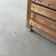 Low workshop cabinet with 8 drawers in solid wood, printing style.