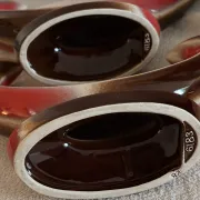 Pair of Mid-Century Vintage Ceramic Double Candlestick Holders Verceam